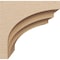 Ekena Millwork 11"W x 11"D x 11"H Wide Rockford Rough Cedar Woodgrain TimberThane Corbel, Primed Tan CORUR11X11X11ROCRCPR - alternate 6